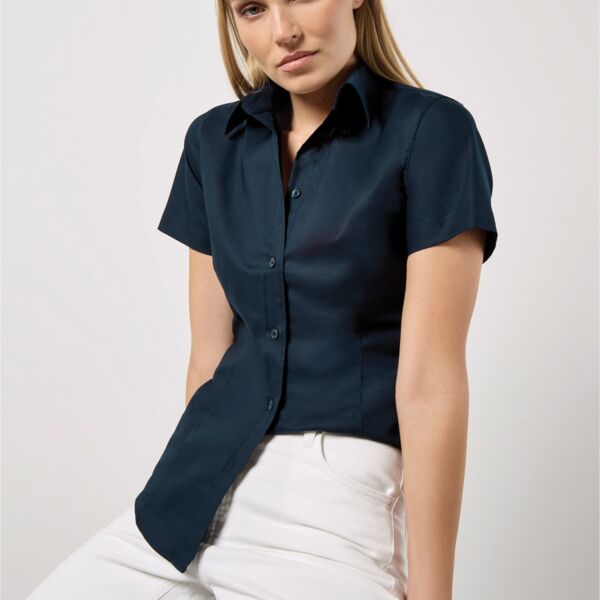 Tailored Fit Short Sleeve Workwear Oxford Shirt Thumbnail