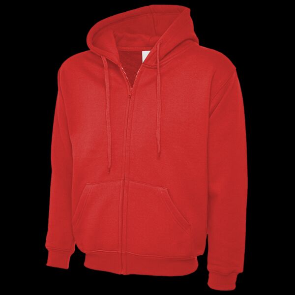 Adults Classic Full Zip Hooded Sweatshirt Thumbnail
